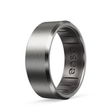 Wayland Bevel Ring - Titanium and Platinum